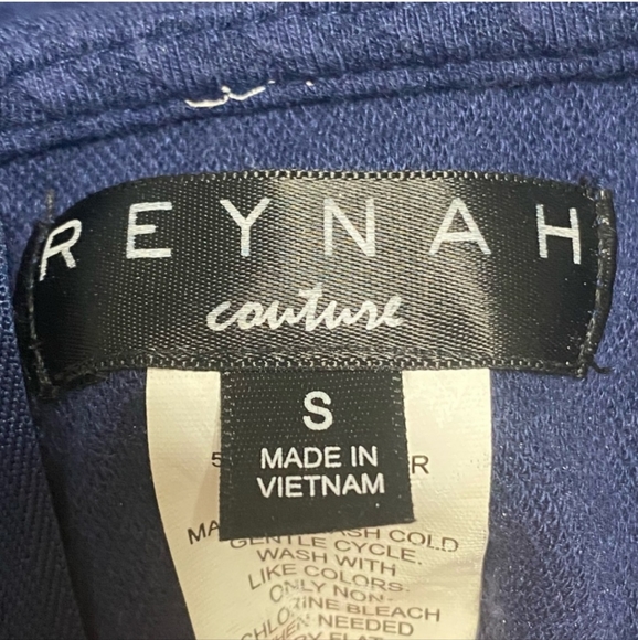 Reynah Couture Sleeveless Fit & Flare Blue Dress Size S - Picture 3 of 5